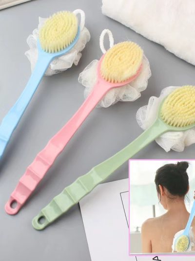 Long handle bath brush