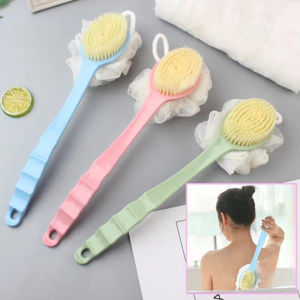 Long handle bath brush