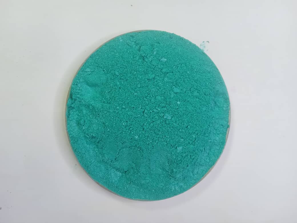 Mica teal blue