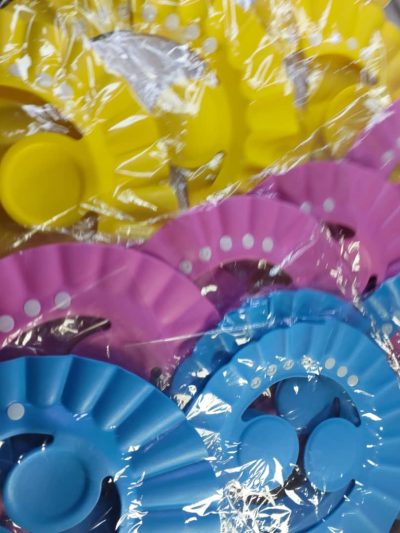 Kids’ safety shampoo cap